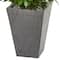 4.7ft. UV Resistant Bay Leaf Cone Topiary Tree in Slate Planter